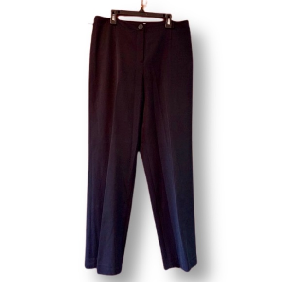 Talbots Stretch Wool Slacks, Black, Women Size 10 - Picture 1 of 5